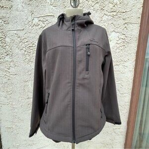 Terramar Dark Grey Soft Shell Hooded Jacket